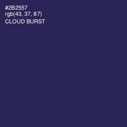 #2B2557 - Cloud Burst Color Image